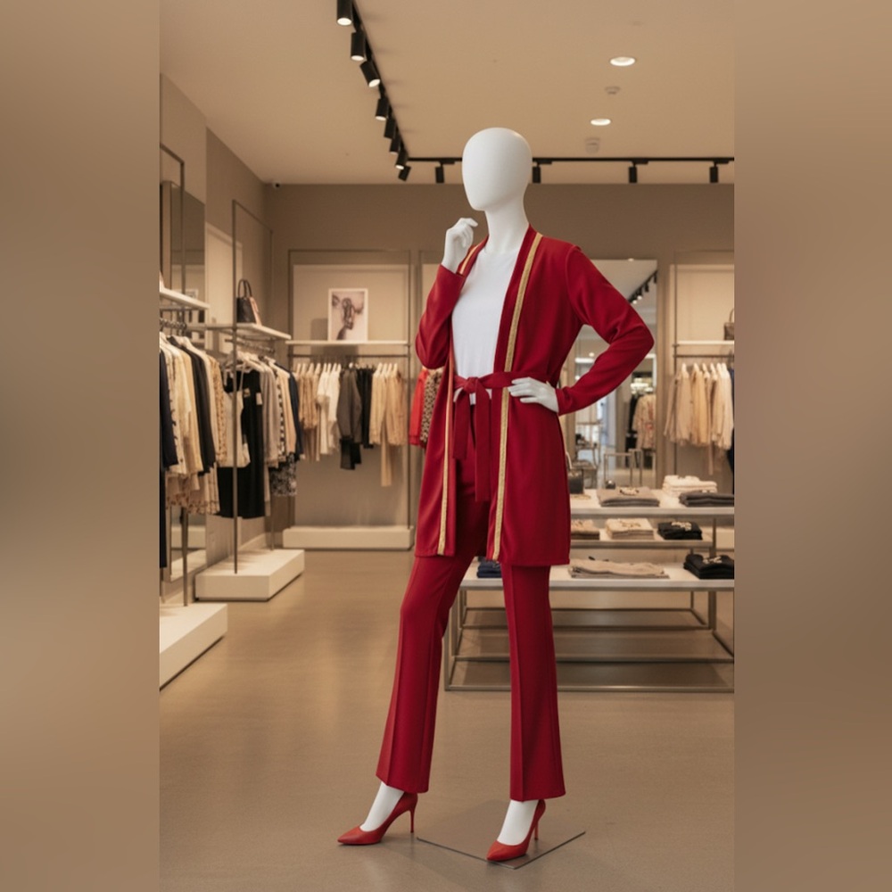 Elegant Red Women's blazer(pants not included)